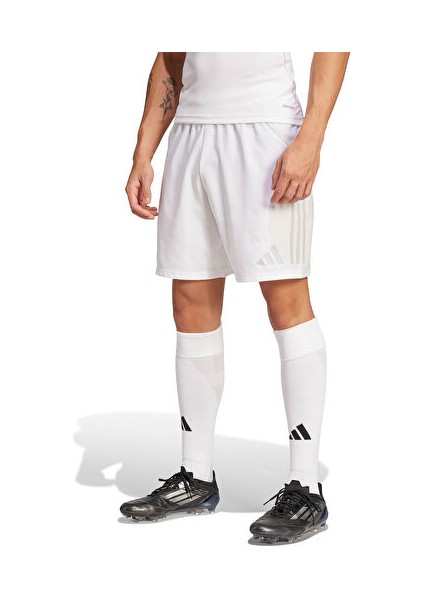 TIRO25 C M Shom Erkek Futbol Antrenman Şortu JG1064 Beyaz