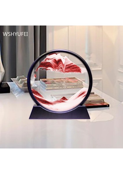 Kırmızı Yuvarlak Hareketli Kum Saati, Dekoratif ve Şık Hediye Seçeneği fiyatları