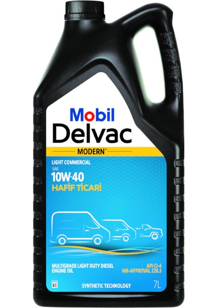 Delvac Modern Light Commercial 10W40 7 L ÜT:2024