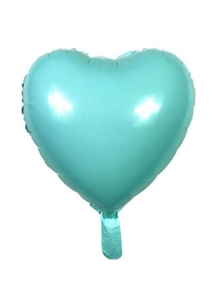 18 Inç Kalp Şeklinde Turkuaz Folyo Balon – Parti ve Doğum Günü Süsü fiyatları