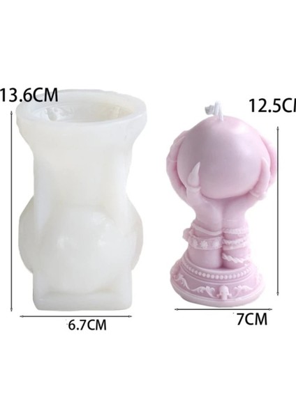 3D Daire El Şekli Reçine Epoksi Hobi Silikon Kalıbı - KOD:1106