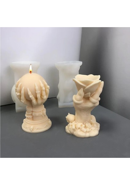 3D Daire El Şekli Reçine Epoksi Hobi Silikon Kalıbı - KOD:1106