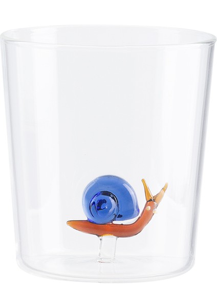 Violet Borosilikat Cam Bardak - Sarı/mavi - 350 ml