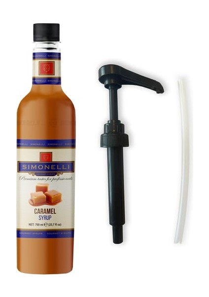 Kahve Şurubu Karamel Aromalı Vanilya Aromalı 700 ml (Pompa )