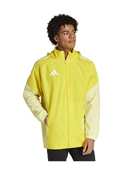 TIRO25C Aw Jkt Erkek Futbol Antrenman Yağmurluk JI8958 Sarı modelleri