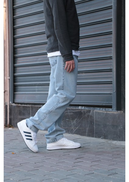 Erkek Baggy Bol Kesim Pantolon Yıkamalı Şık ve Modern fiyatları