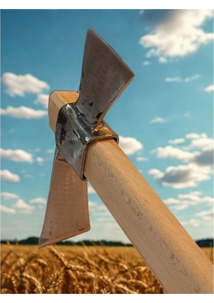 Sürmene Makas Çeliği Paltalı Kazma Bahçe Tarla Hobi 45CM Profosyonel