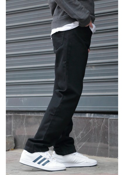 Erkek Baggy Bol Kesim Pantolon Yıkamalı Şık ve Modern fırsatları