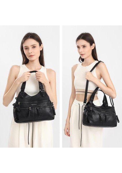 Yıkama Deri Omuz Askılı Kadın Çantası 21K Barcelona 1932 fiyatları