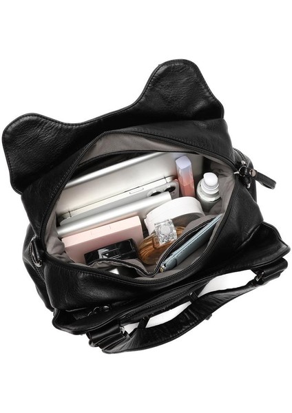 Yıkama Deri Omuz Askılı Kadın Çantası 21K Barcelona 1932 modelleri