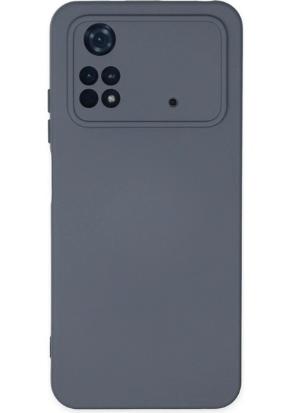 Xiaomi Poco M4 Pro 4g Kılıf Nano Içi Kadife Silikon - Gri Drstr