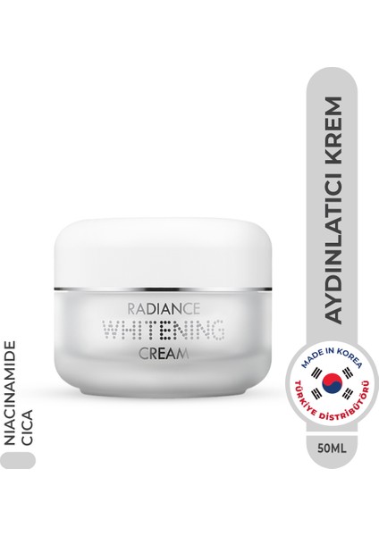 Radiance Whitening Cream Leke Karşıtı Ton Eşitleyici ve Nemlendirici Krem Kore 50ml