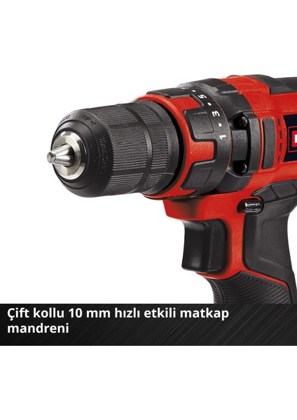 Akülü Vidalama TC-CD 18/35 Li-Solo Power X-Change (Li-Ion, 18 V, 550 dak.-1, 35 Nm, 10 mm mandren, akü ve şarj cihazı dahil değildir) - 4513927
