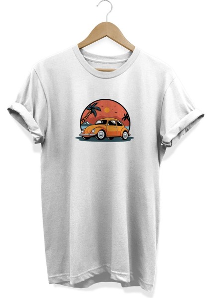 Araba Baskılı T-Shirt
