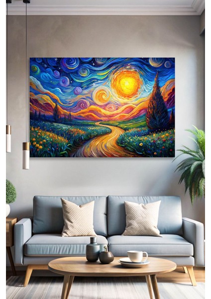 Soyut Sanat Doğa Kanvas Tablo - Duvar Tablosu - Modern Canvas Tablo - Duvar Dekorasyonu