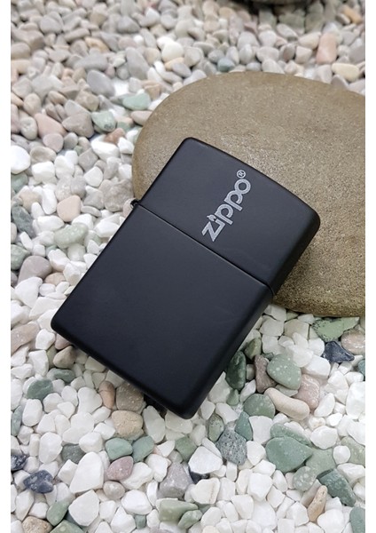 Çakmak Mat Siyah Hediyelik Kutu Benzin Taş Set DU10-079803 fırsatları