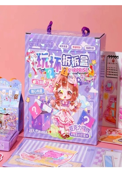 Munıs - Sürpriz Sticker ve Hediye Kutusu – Kawaii - Anime Dünyasının Eğlenceli Stickerları fırsatları