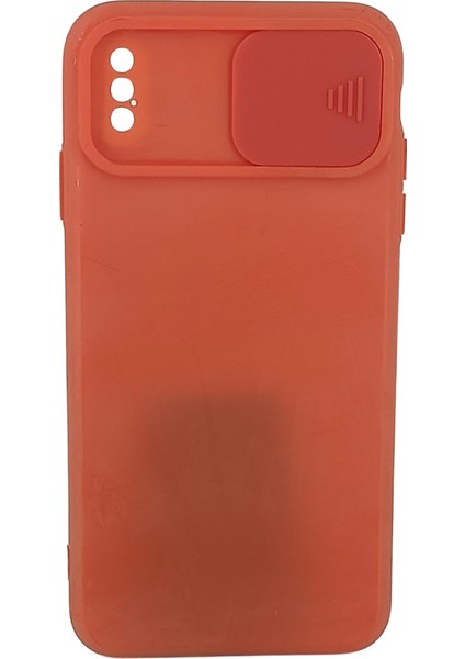 iPhone X/xs Uyumlu Kamera Sürgülü Mat Silikon Kılıf