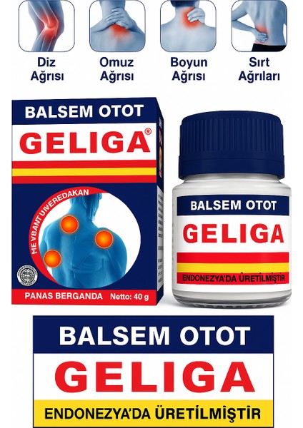 Balsem Otot 40G –masaj Kremi – Kas, Bel, Diz, Sırt Için Hızlı Etkili ve Ferahlatıcı Bakım Balsem
