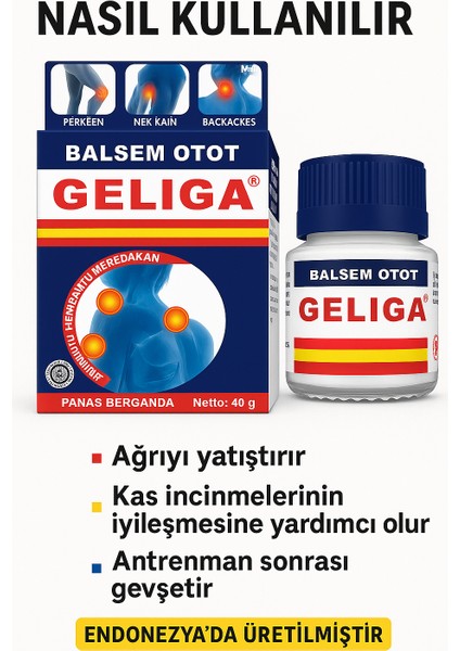 Balsem Otot 40G –masaj Kremi – Kas, Bel, Diz, Sırt Için Hızlı Etkili ve Ferahlatıcı Bakım Balsem fiyatları