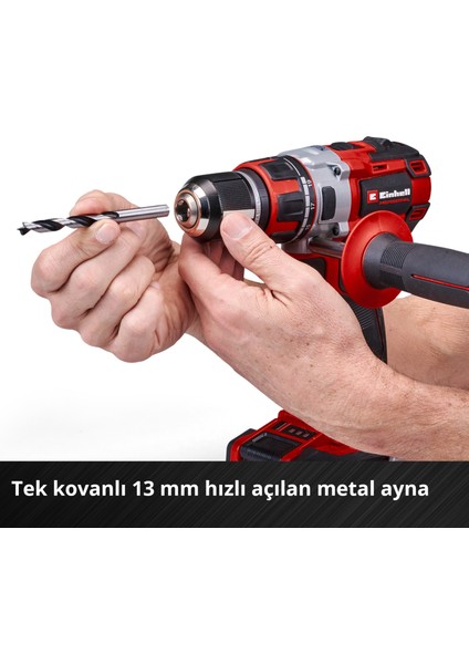 Professional Akülü Vidalama TP-CD 18/80 Li BL-Solo Power X-Change (18 V, Kömürsüz, 80 Nm, 13 mm mandren, 2 vites, 19 tork ayarı, delme modu, akü dahil değildir) - 4514300
