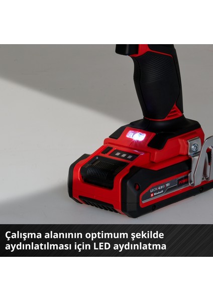 Professional Akülü Vidalama TP-CD 18/80 Li BL-Solo Power X-Change (18 V, Kömürsüz, 80 Nm, 13 mm mandren, 2 vites, 19 tork ayarı, delme modu, akü dahil değildir) - 4514300