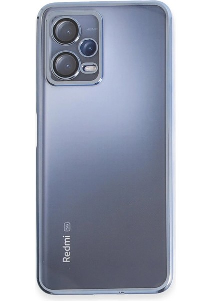 Xiaomi Redmi Note 12 5g Kılıf Razer Lensli Silikon - Açık Mavi Drstr