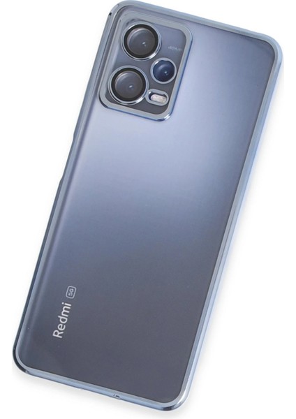 Xiaomi Redmi Note 12 5g Kılıf Razer Lensli Silikon - Açık Mavi Drstr