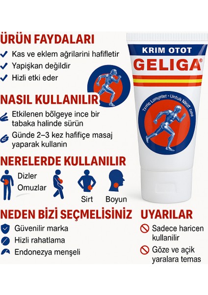 Masaj Kremi 60GR – Kas, Bel, Diz, Sırt Için Hızlı Etkili ve Ferahlatıcı Bakım Kremi modelleri