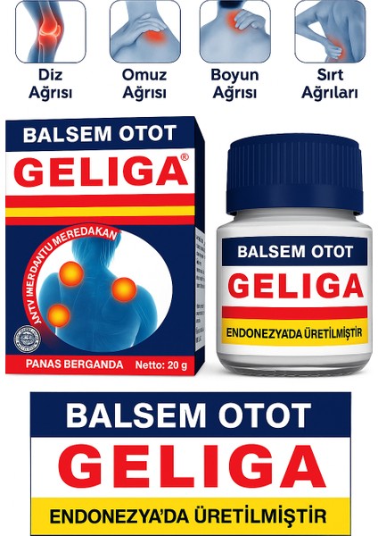 Balsem Otot 20G – Kas Ve, Bel, Diz, Rahatlığı Karşı Bitkisel Merhem Hızlı Etkili Krem