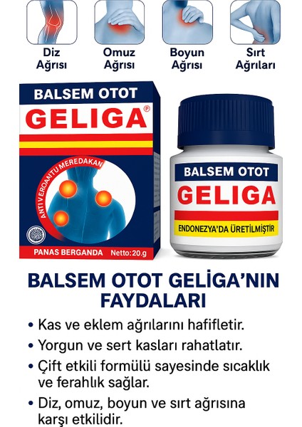Balsem Otot 20G – Kas Ve, Bel, Diz, Rahatlığı Karşı Bitkisel Merhem Hızlı Etkili Krem fiyatları