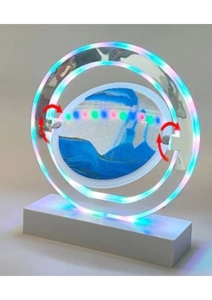 3D LED Dönen Kum Saati, Bluetooth Özellikli, Büyük Boy, Şık ve Fark Yaratan Tasarım modelleri