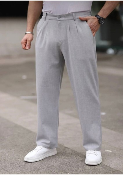 Erkek Yeni Sezon Mevsimlik Pileli Salaş Fit Baggy