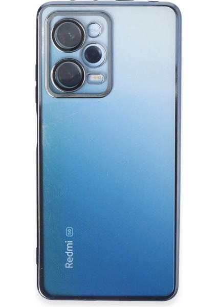 Xiaomi Redmi Note 12 Pro 5g Kılıf Razer Lensli Silikon - Açık Mavi Drstr