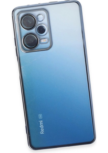 Xiaomi Redmi Note 12 Pro 5g Kılıf Razer Lensli Silikon - Açık Mavi Drstr