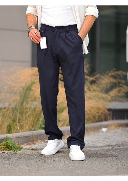 Erkek Yeni Sezon Mevsimlik Pileli Salaş Fit Baggy