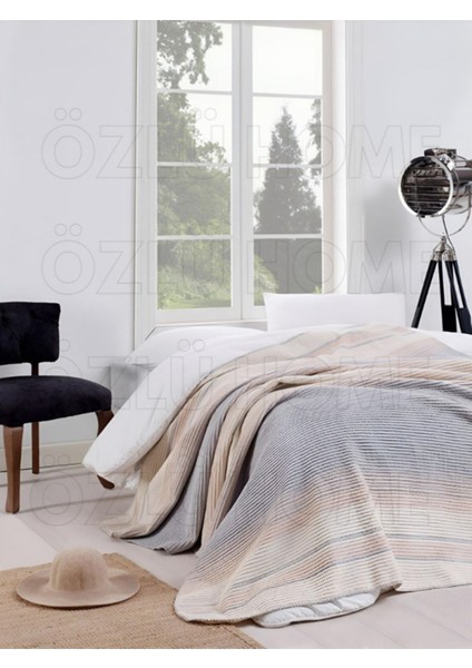 Çift Kişilik 4 Mevsim Pamuklu Battaniye Pike Gri fiyatları