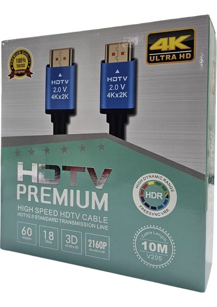 AP-XHDM10 HDMI To HDMI 10 Metre V2.0 4K Kutulu HDMI Kablo