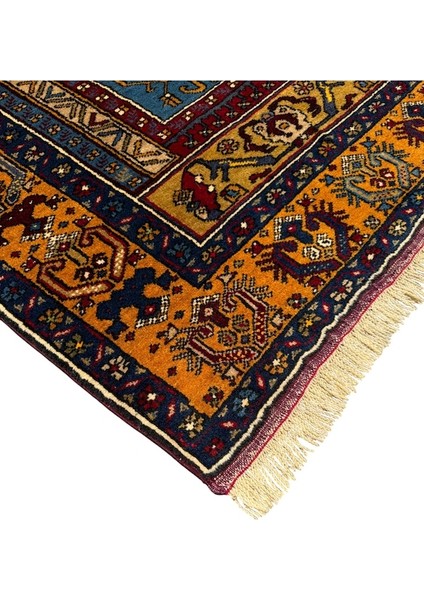 El Dokuma Sıfır Yahyalı Halısı 105X185 Özel Model Yün Namazlık