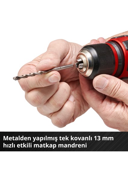 Akülü Darbeli Vidalama TE-CD 18/48 Li-i-Solo Power X-Change (Li-Ion, 18 V, 2 Vitesli Şanzıman, Darbeli Vidalama Fonksiyonu, Devir Kontrolü, LED, akü ve şarj cihazı dahil değildir) - 4513926
