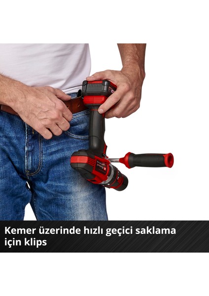 Akülü Darbeli Vidalama TE-CD 18/48 Li-i-Solo Power X-Change (Li-Ion, 18 V, 2 Vitesli Şanzıman, Darbeli Vidalama Fonksiyonu, Devir Kontrolü, LED, akü ve şarj cihazı dahil değildir) - 4513926