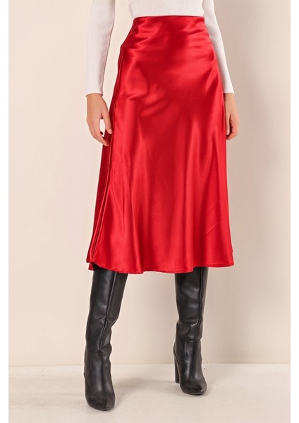 15806 Saten Etek - Bordo modelleri
