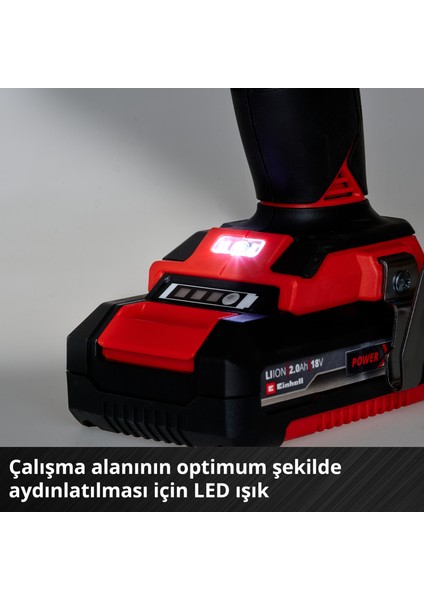 Professional Akülü Darbeli Vidalama TP-CD 18/50 Li-i BL Solo Power X-Change (18V, Kömürsüz, 50 Nm, Darbeli Vidalama Fonksiyonu, 2 Vites, 13 mm Mandren, akü dahil değildir) - 4513942
