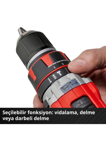 Professional Akülü Darbeli Vidalama TP-CD 18/50 Li-i BL Solo Power X-Change (18V, Kömürsüz, 50 Nm, Darbeli Vidalama Fonksiyonu, 2 Vites, 13 mm Mandren, akü dahil değildir) - 4513942