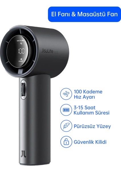 Handheld Fan Pro1S El Fanı 5000mah