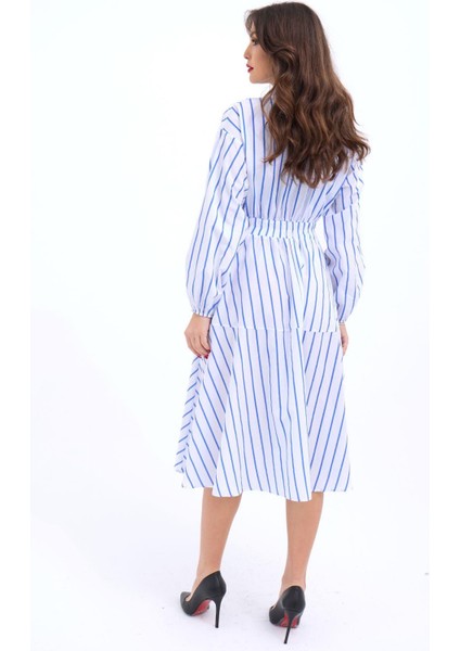 6813 Elbise-Baltimore Çizgili
