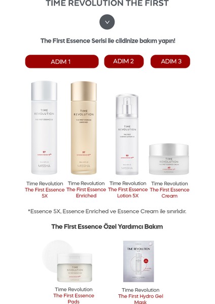 Yaşlanma Karşıtı Fermente İçeriklere Sahip Bakım Seti - Time Revolution The First Skin Care Set