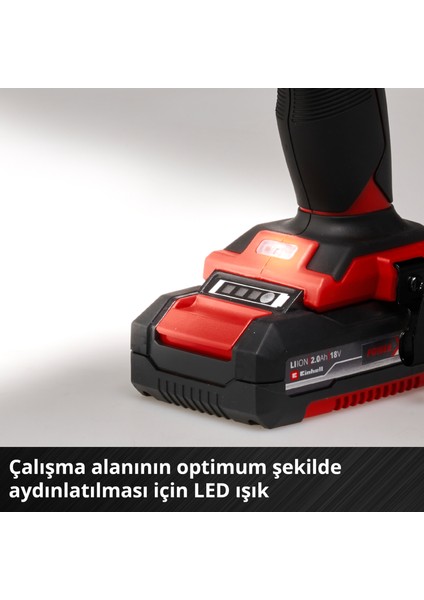 Akülü Darbeli Vidalama TE-CD 18/48 Li-i Kit Power X-Change (18 V, 48 Nm, darbeli delme fonksiyonu, 13 mm mandren, 2 vites, çanta, 2x 2,0 Ah akü + şarj cihazı dahildir) - 4513935