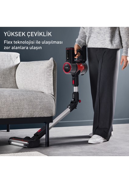 TY6T88TR X-Force Flex 8.60 Max Animal Care Evcil Hayvan Dostu Kablosuz Şarjlı Dikey Süpürge