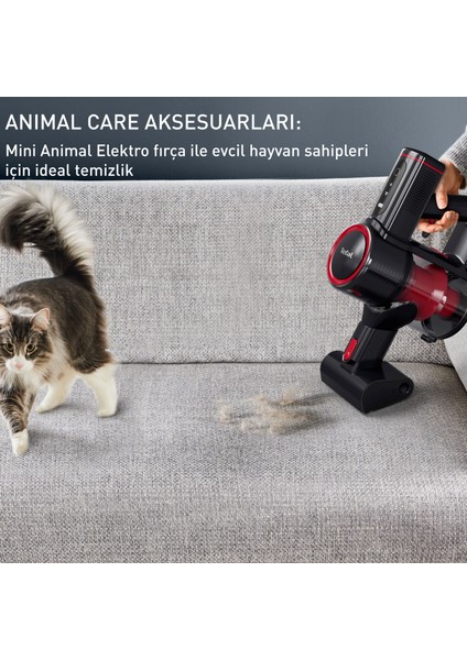 TY6T88TR X-Force Flex 8.60 Max Animal Care Evcil Hayvan Dostu Kablosuz Şarjlı Dikey Süpürge